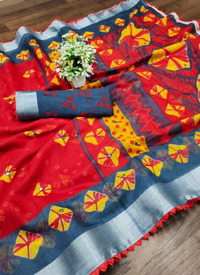 Mahek 34 Latest Fancy  Casual Wear Designer Printed Cotton Saree Collection